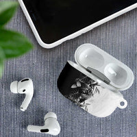 Hawaii Tropical Plant Monochrome AirPods Case Vibrant Polynesian Pattern