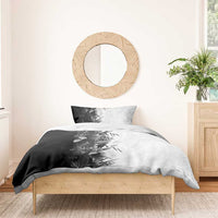 Hawaii Tropical Plant Monochrome Bedding Set Vibrant Polynesian Pattern