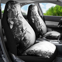 Hawaii Tropical Plant Monochrome Car Seat Cover Vibrant Polynesian Pattern