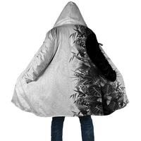 Hawaii Tropical Plant Monochrome Cloak Vibrant Polynesian Pattern