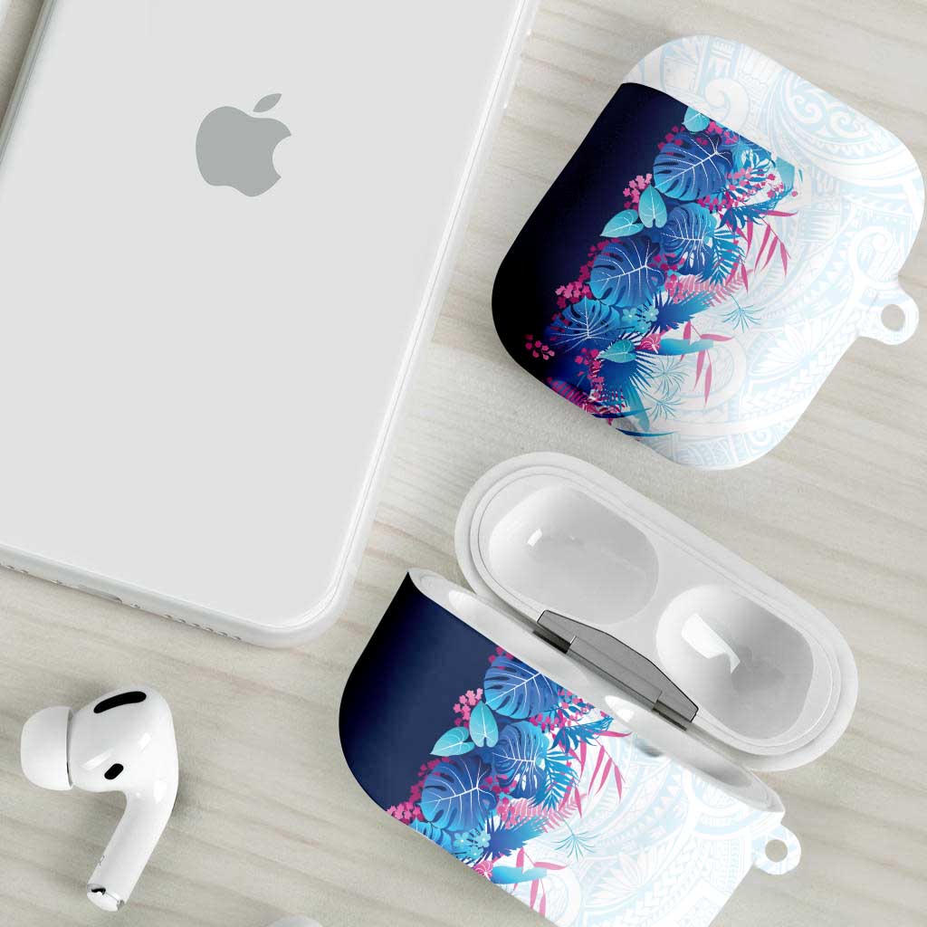 Hawaii Tropical Plant UliUli AirPods Case Vibrant Polynesian Pattern