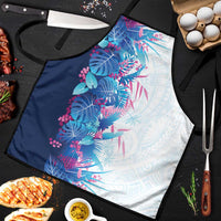 Hawaii Tropical Plant UliUli Apron Vibrant Polynesian Pattern
