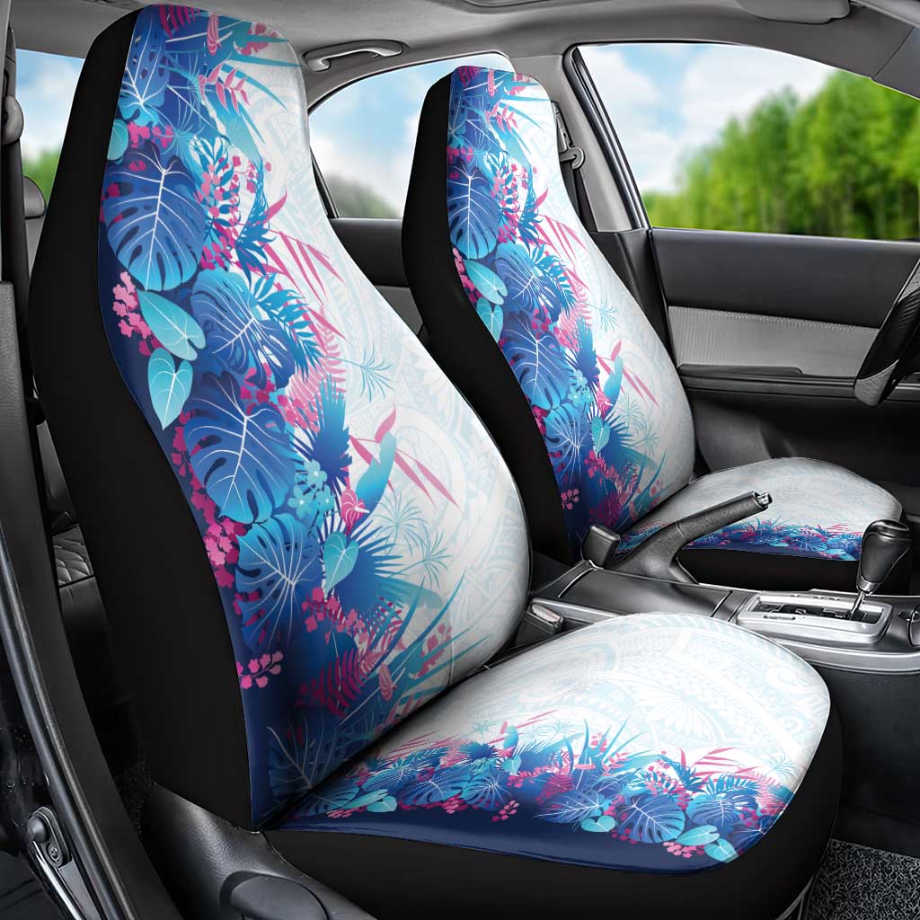 Hawaii Tropical Plant UliUli Car Seat Cover Vibrant Polynesian Pattern