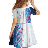 Hawaii Tropical Plant UliUli Family Matching Off The Shoulder Long Sleeve Dress and Hawaiian Shirt Vibrant Polynesian Pattern