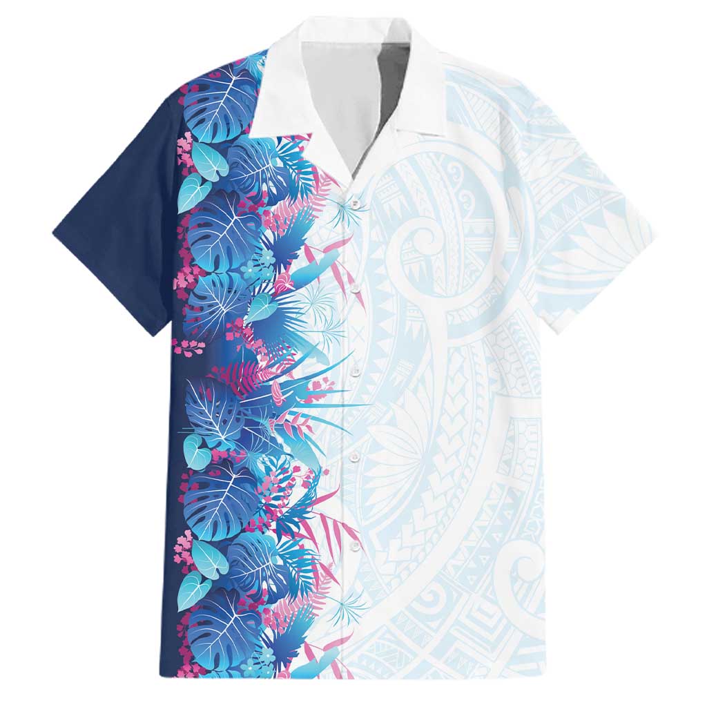 Hawaii Tropical Plant UliUli Family Matching Summer Maxi Dress and Hawaiian Shirt Vibrant Polynesian Pattern
