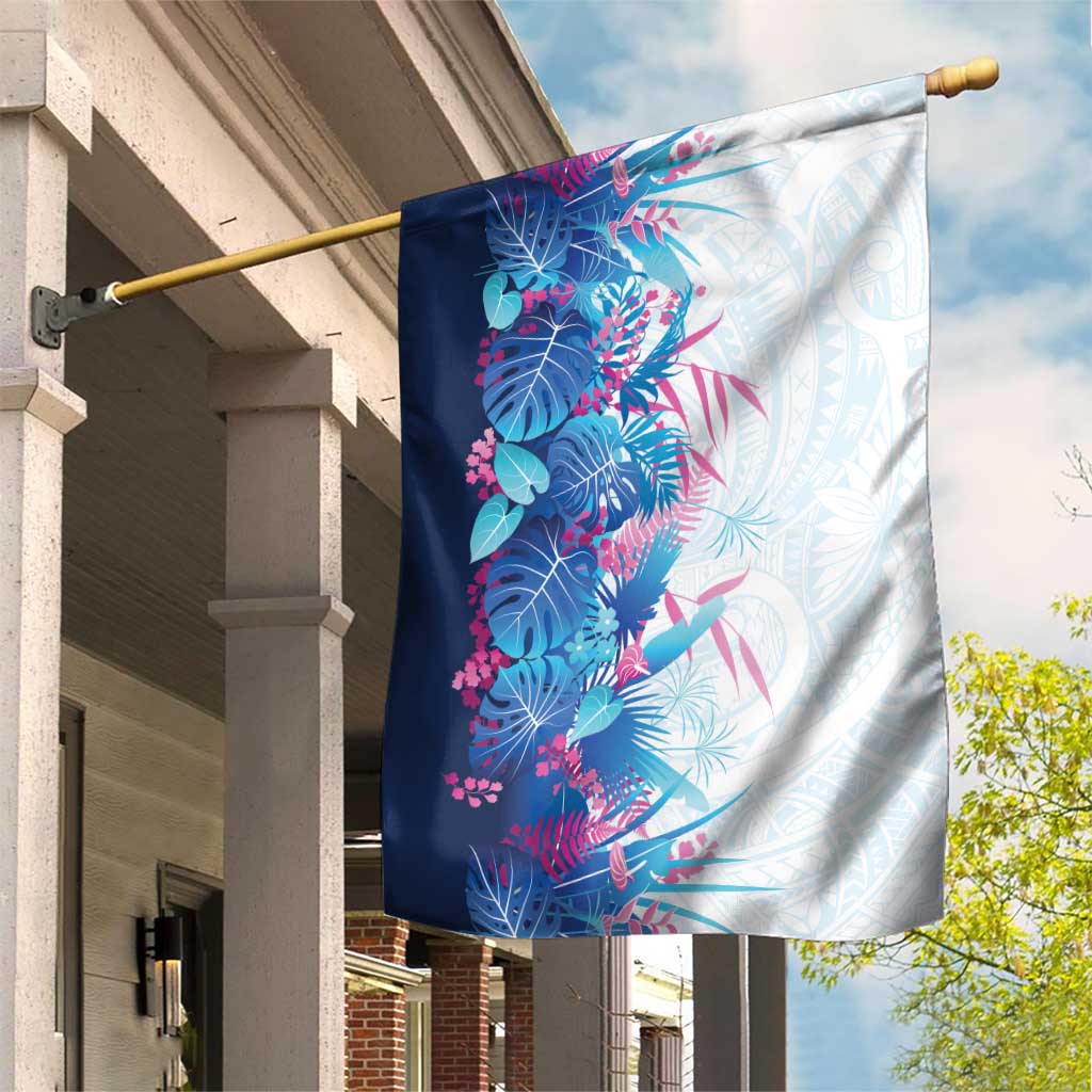 Hawaii Tropical Plant UliUli Garden Flag Vibrant Polynesian Pattern