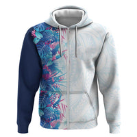 Hawaii Tropical Plant UliUli Hoodie Vibrant Polynesian Pattern