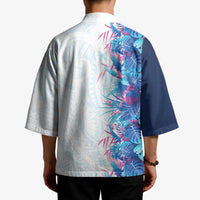 Hawaii Tropical Plant UliUli Kimono Vibrant Polynesian Pattern