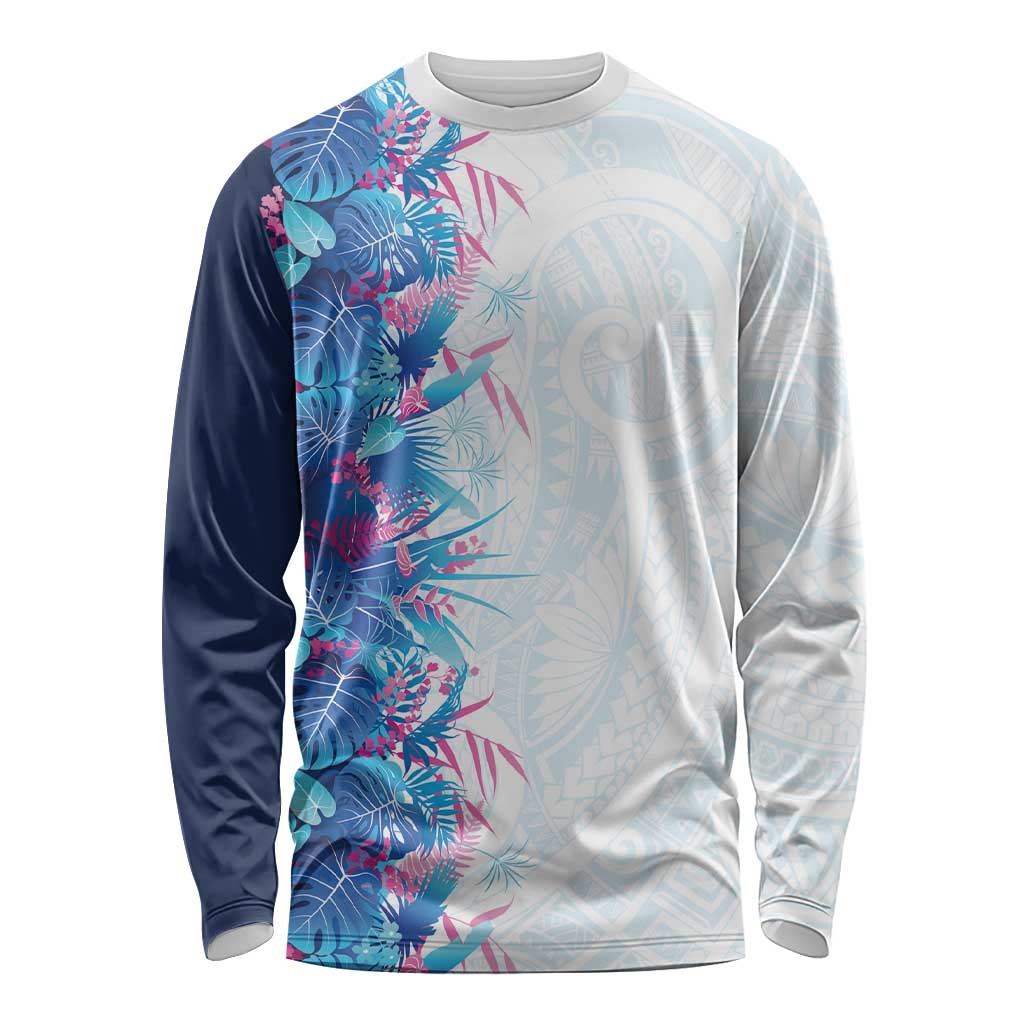Hawaii Tropical Plant UliUli Long Sleeve Shirt Vibrant Polynesian Pattern