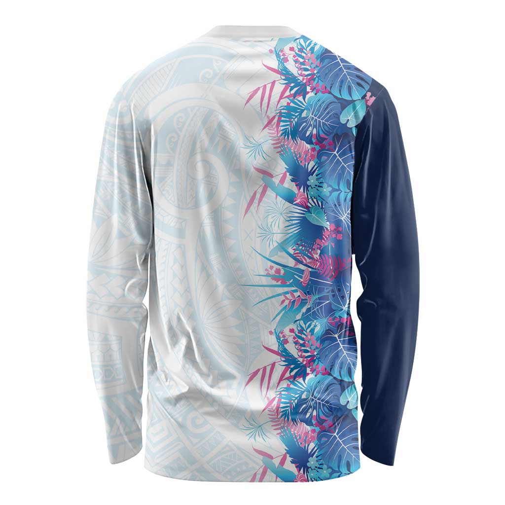 Hawaii Tropical Plant UliUli Long Sleeve Shirt Vibrant Polynesian Pattern