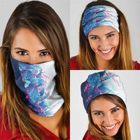 Hawaii Tropical Plant UliUli Neck Gaiter Vibrant Polynesian Pattern