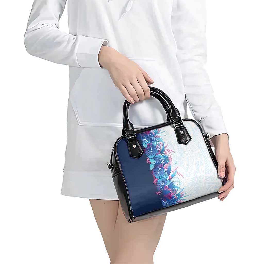 Hawaii Tropical Plant UliUli Shoulder Handbag Vibrant Polynesian Pattern