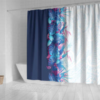 Hawaii Tropical Plant UliUli Shower Curtain Vibrant Polynesian Pattern
