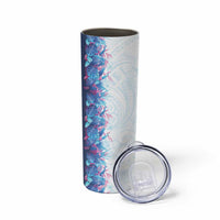 Hawaii Tropical Plant UliUli Skinny Tumbler Vibrant Polynesian Pattern