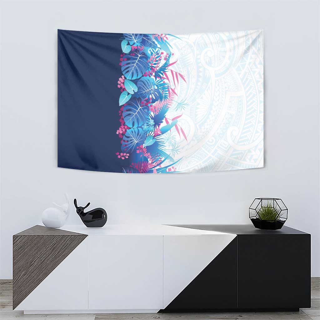 Hawaii Tropical Plant UliUli Tapestry Vibrant Polynesian Pattern