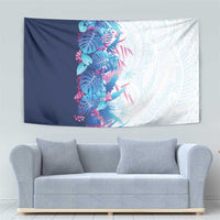 Hawaii Tropical Plant UliUli Tapestry Vibrant Polynesian Pattern