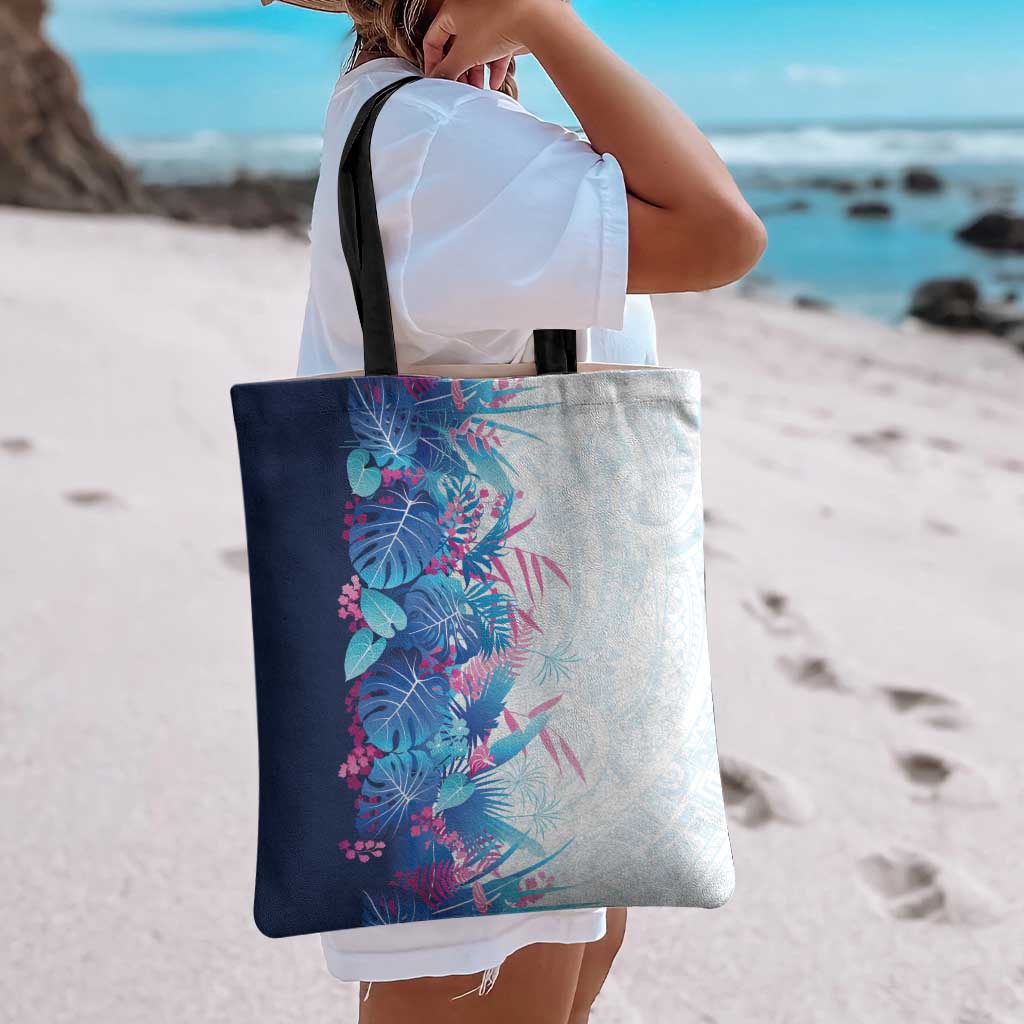 Hawaii Tropical Plant UliUli Tote Bag Vibrant Polynesian Pattern