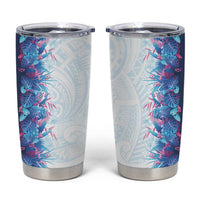 Hawaii Tropical Plant UliUli Tumbler Cup Vibrant Polynesian Pattern