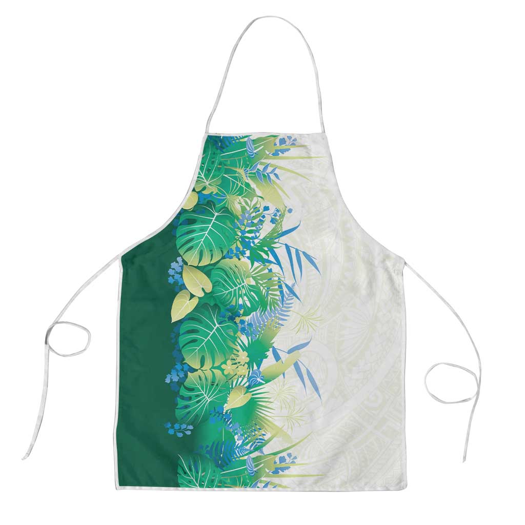 Hawaii Tropical Plant Omaomao Apron Vibrant Polynesian Pattern