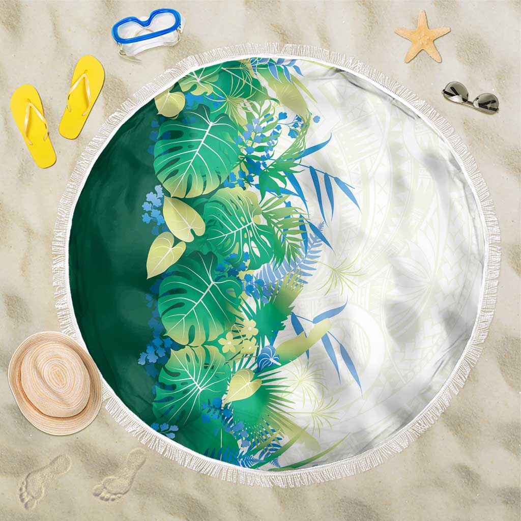 Hawaii Tropical Plant Omaomao Beach Blanket Vibrant Polynesian Pattern