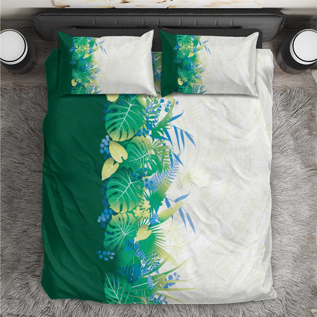 Hawaii Tropical Plant Omaomao Bedding Set Vibrant Polynesian Pattern