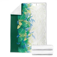 Hawaii Tropical Plant Omaomao Blanket Vibrant Polynesian Pattern