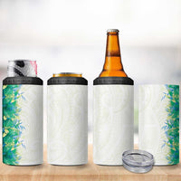 Hawaii Tropical Plant Omaomao 4 in 1 Can Cooler Tumbler Vibrant Polynesian Pattern