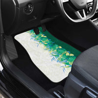 Hawaii Tropical Plant Omaomao Car Mats Vibrant Polynesian Pattern