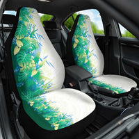 Hawaii Tropical Plant Omaomao Car Seat Cover Vibrant Polynesian Pattern