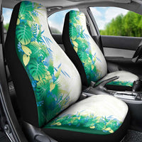Hawaii Tropical Plant Omaomao Car Seat Cover Vibrant Polynesian Pattern