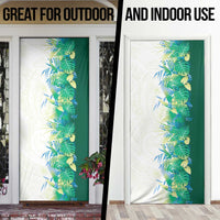 Hawaii Tropical Plant Omaomao Door Cover Vibrant Polynesian Pattern