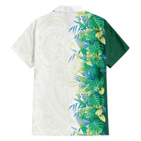 Hawaii Tropical Plant Omaomao Family Matching Mermaid Dress and Hawaiian Shirt Vibrant Polynesian Pattern