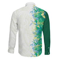 Hawaii Tropical Plant Omaomao Family Matching Summer Maxi Dress and Hawaiian Shirt Vibrant Polynesian Pattern