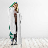 Hawaii Tropical Plant Omaomao Hooded Blanket Vibrant Polynesian Pattern
