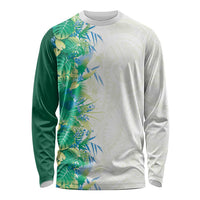 Hawaii Tropical Plant Omaomao Long Sleeve Shirt Vibrant Polynesian Pattern