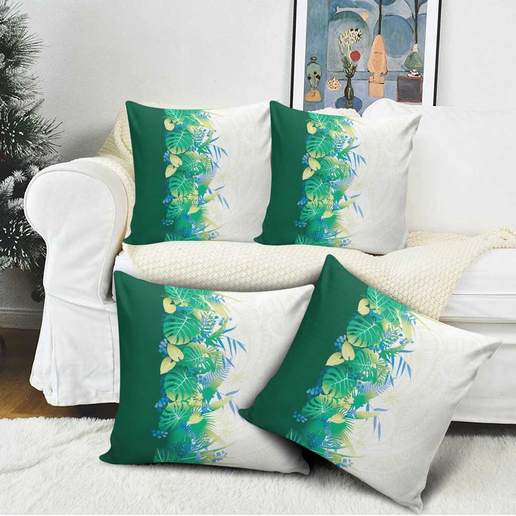 Hawaii Tropical Plant Omaomao Pillow Cover Vibrant Polynesian Pattern
