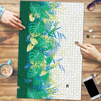 Hawaii Tropical Plant Omaomao Puzzle Vibrant Polynesian Pattern