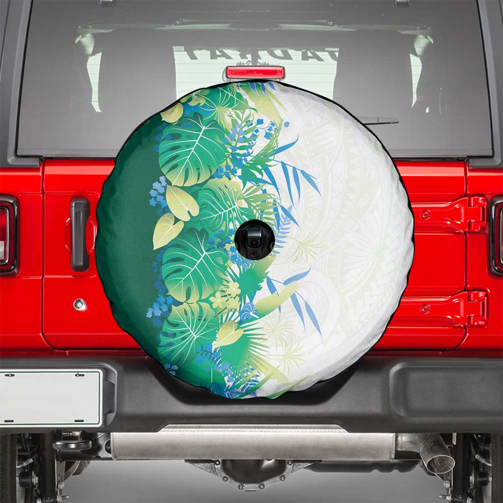 Hawaii Tropical Plant Omaomao Spare Tire Cover Vibrant Polynesian Pattern