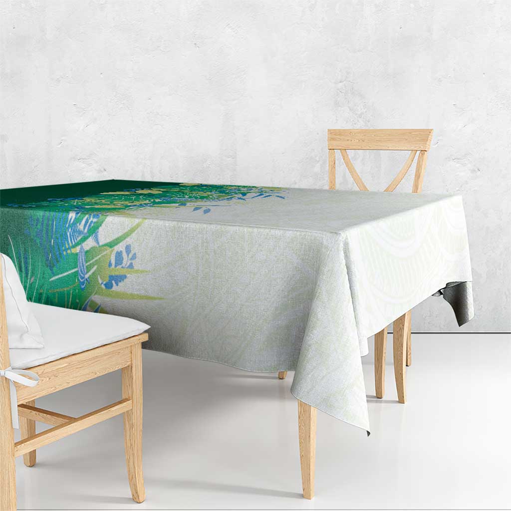 Hawaii Tropical Plant Omaomao Tablecloth Vibrant Polynesian Pattern