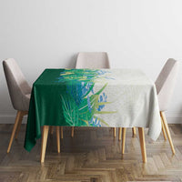 Hawaii Tropical Plant Omaomao Tablecloth Vibrant Polynesian Pattern