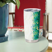 Hawaii Tropical Plant Omaomao Tumbler Cup Vibrant Polynesian Pattern