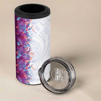 Hawaii Tropical Plant Poni 4 in 1 Can Cooler Tumbler Vibrant Polynesian Pattern LT01 - Polynesian Pride