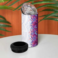 Hawaii Tropical Plant Poni 4 in 1 Can Cooler Tumbler Vibrant Polynesian Pattern LT01 - Polynesian Pride