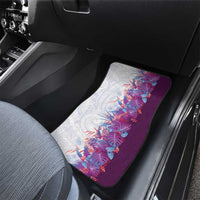 Hawaii Tropical Plant Poni Car Mats Vibrant Polynesian Pattern