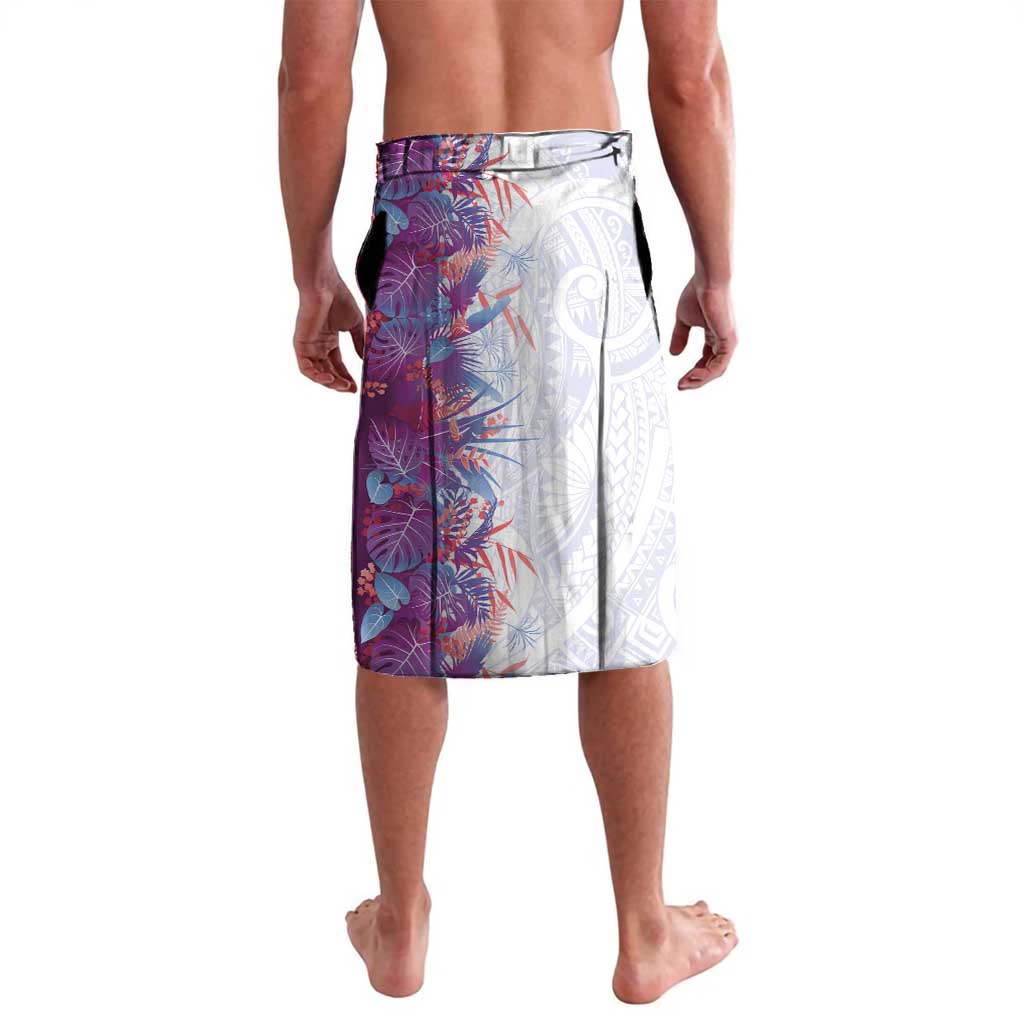 Hawaii Tropical Plant Poni Lavalava Vibrant Polynesian Pattern