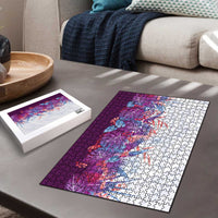 Hawaii Tropical Plant Poni Puzzle Vibrant Polynesian Pattern