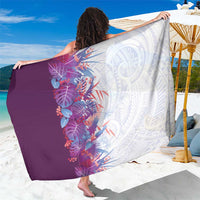 Hawaii Tropical Plant Poni Sarong Vibrant Polynesian Pattern