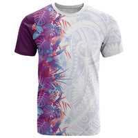 Hawaii Tropical Plant Poni T Shirt Vibrant Polynesian Pattern