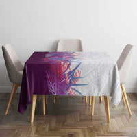 Hawaii Tropical Plant Poni Tablecloth Vibrant Polynesian Pattern