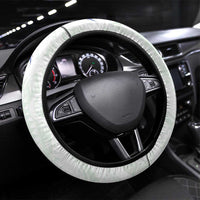 Hawaii Tropical Plant Teal Steering Wheel Cover Vibrant Polynesian Pattern